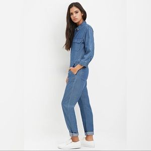 Forever 21 Denim Jumpsuit